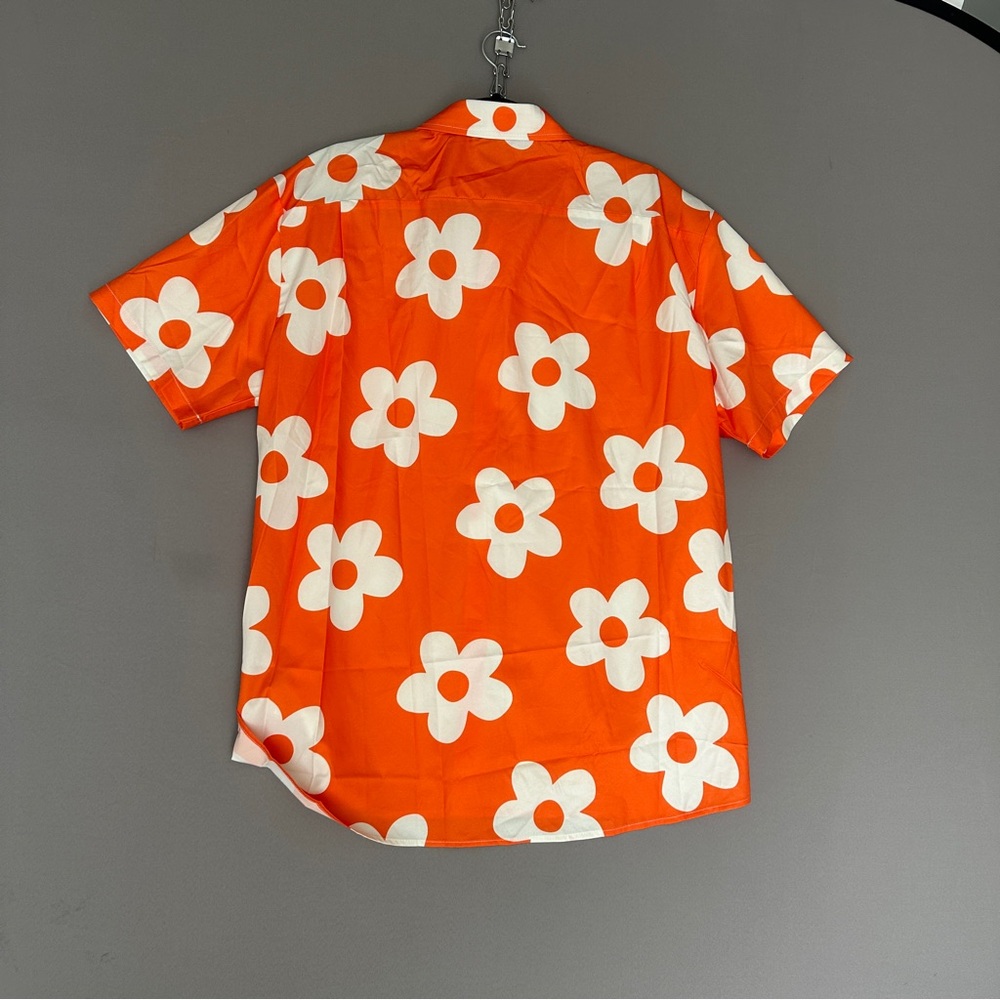 Hardaddy Hawaiian‎ Bowling Shirt Button Up  L Flower Colorful Travel  Beach NWT - Picture 10 of 12